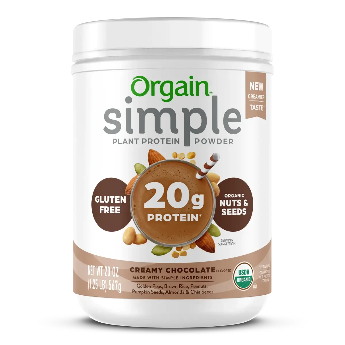 Simple Organic Plant-Based Protein Powder